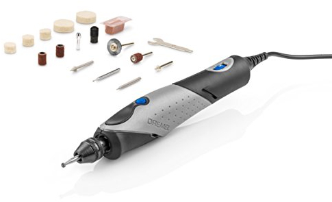 Dremel 2050 Stylo + Multiherramienta con Cable. Incluye 15 Accesorios y Conector de Alimentación de 9W, Gris