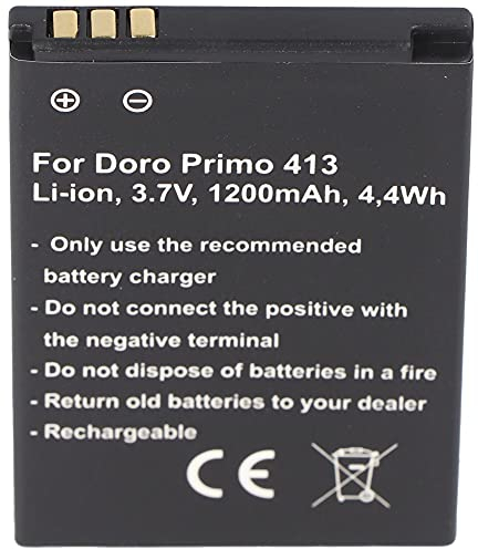 Akku kompatibel mit den Doro Primo 413 Akku RCB413 3,7 Volt 1200mAh