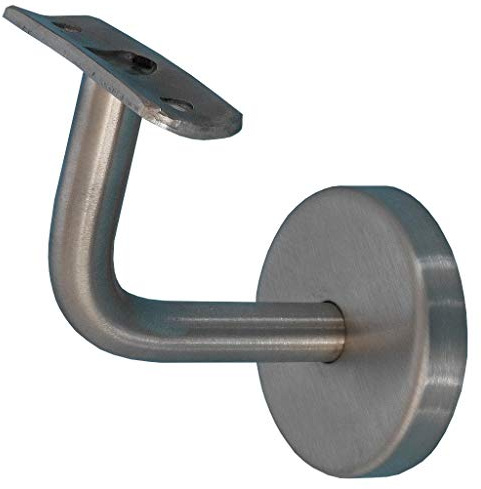 TIBU Handlaufhalter für Holz Handlauf Geländer Wand Treppe, Modell D Edelstahl
