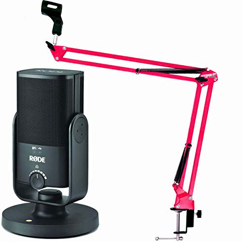 Rode NT-USB - Microfono a condensatore USB mini + microfono Keepdrum NB35RD rosso