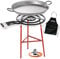 Bricolemar Set Paellero 600mm + Kit (Paellera 70cm + Patas Reforzadas para Paellero + Regulador de Gas + Manguera Homologada + Delantal Negro de Regalo)