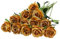 Hawesome 12PCS Artificial Roses Fake Flowers Single Long Stem Blooms with Rose Buds Wedding Decoration Bridal Bouquet Decorative Flower Arrangement Home Decoration Party Centerpieces in (Gold)