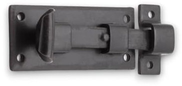 Infinity Decor 4” 110mm Iron Straight Fish Tail Door Bolt in Traditional Beeswax Finish for Security & Privacy- Antique Slide Ironmongery Door Gate Bolts for Internal & External Use