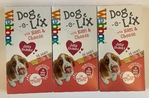 Surrey Feed Webbox Dog-e-Lix Ham & Cheese Lick Treats (Pack of 3)