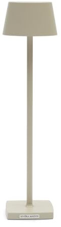 Riviera Maison Luminee LED Lamp Micro USB - Tischluchte - Tischlampenfuß USB LED - Tischlampe - Aluminium - Flachs - (ØxH) 12x20