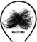 Jagowa Vintage Black Fascinator Hat for Women,Elegant Mesh Lace Headband with Feather Hair Clip for Weddings and Parties