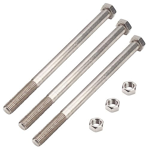 LIZEWEI Boulon de lame de broche de tondeuse et écrou hexagonal 5/8-11 x 9-1/2, pour SM-52, STH-13BV, SW-13BV, remplace 100353, 1525019-76, 1525019-76S, 5025019X76, 182248, 0400119 -41, 10. 1990007