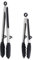 Goalfly Silicone Tongs with Resting Gadget, 23 cm Silicone Tong and 33 cm Kitchen Tong, Kitchen Tongs, Suitable for Frying, Cooking, Serving