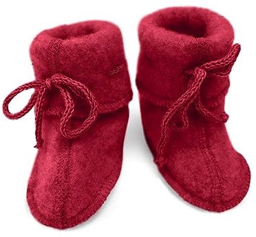 Engel Natur, Baby-Schühchen Fleece, 100% Wolle (kbT) (62-68, Jaspis Melange)