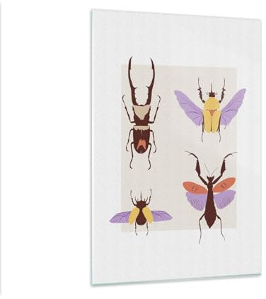 ARTTOR Bilder auf Glas 80x120 cm Wandbild Glasdruck Natur Tiere - 6131