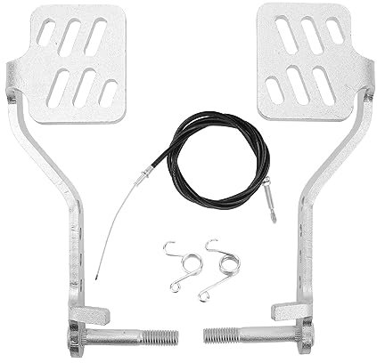 Fabater Go Kart Pedals with Throttle Cable, Brake Throttle Pedal Return Springs for Road Rocket Azusa Fun Kart, Carter, Radio Flyer Kart Cart Racing Drift Trike, Vintage Type