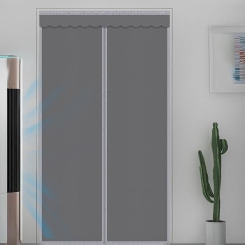 Cortina de Puerta Magnética Cortinas de Invierno para Puertas de Invierno Magnética,anti frío,Algodón Magnética Cortina Puerta Termica Aislante Frio y Calor (70x200cm)