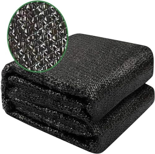 70% Shade Cloth, Anti-Aging 3m x 4m Garden Shade Mesh Tarp, Sun Mesh UV Resistant Net with Grommets, for Plant Cover, Greenhouse, Pergola, Kennel or Barn (Black, 10 x 13 Ft)