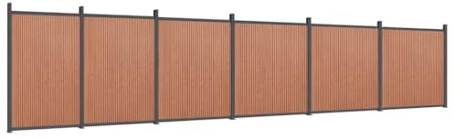 vidaXL Zaunelement Braun 1045x186 cm WPC