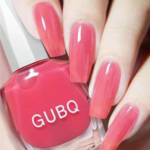 Glitter Nail Polish, Pink Nail Varnish, Diamond Glitter Quick Dry Nail Polish No UV Lamp Curing, Long Lasting, Chip Resistant, Non-Toxic, Quick Drying, Salon Manicure, At Home Manicure (45#Light Pink)