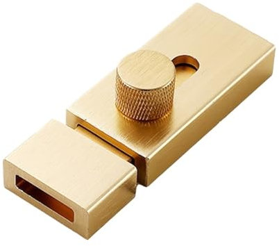 SQING Bulloni for porte Chiusura a scatto Serratura for porta Fibbia In lega di alluminio Cancello da giardino Capannone Toilette Fienile Porta scorrevole Chiavistello Ferramenta for la casa(Gold 80mm