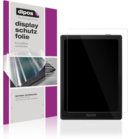 dipos I 2x Schutzfolie klar kompatibel mit Onyx Boox Go 6 Folie Displayschutzfolie
