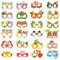 24 Occhiali da Festa Hawaiana, Occhiali Carnevale, Gadget Compleanno per Bambini Adulti, Gadget Hawaiani per Feste, Adatti per Festa Compleanno, Piscina Sulla Spiaggia Estiva