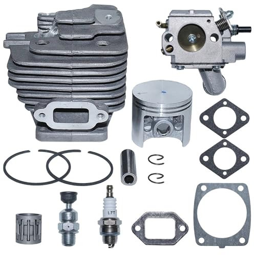 LALAL 47mm Cylinder Piston Kit for Stihl MS361 MS 361 Decompression Valve Chainsaw Replacement Spare Tool Part