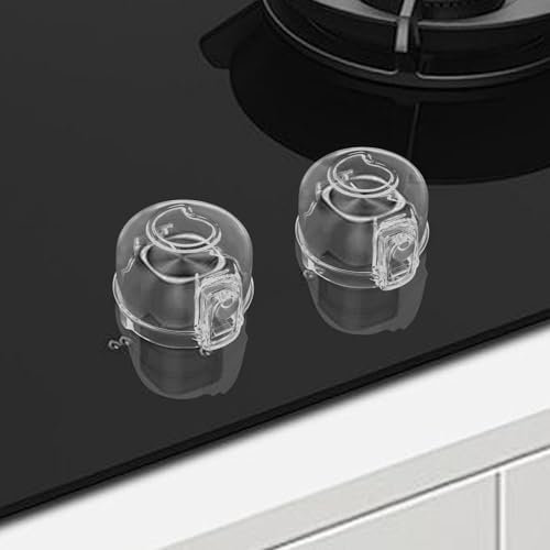 5 Pcs Kindersicherung Herd Drehknöpfe Ultra Robust Sicher Hohe Temperaturbeständigkeit 8 cm Herdschutz Kinder Herdknöpfe Herdknopf Kindersicherung Cooker Knob Child Lock für den meisten Gasherden