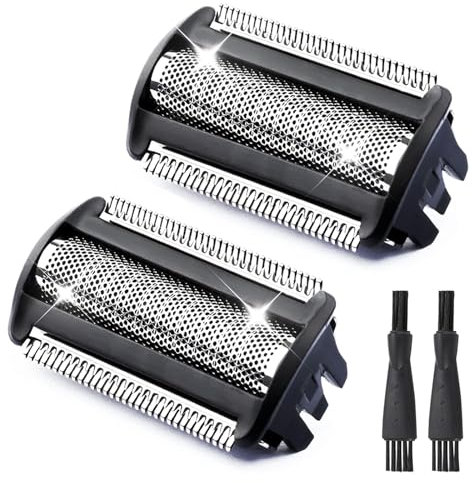 2 Pack Ersatzkopf Scherfolienkopf BG5020 Kompatibel mit Philips Bodygroom Rasierer Rasierfilm Ersatzkopf BRL140 BRL130, BG2000 Series 3000 Ersatzklinge