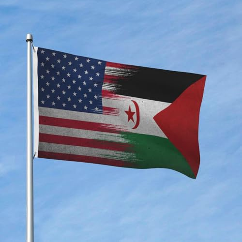 Bandera del Sahara Occidental, bandera americana de 3x5 pies, poliéster, de temporada, de doble cara, para jardín, decoración de exteriores, hogar, patio, festivales.