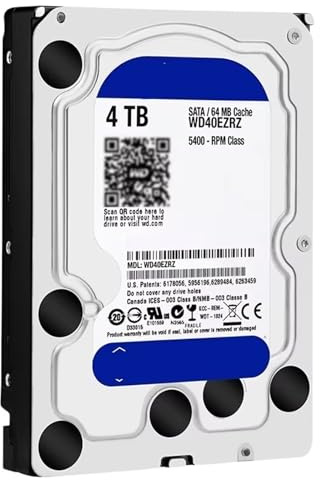 1pc HDD For Blue 4TB 3.5 SATA 6 Gb/s 64MB 5400RPM For Internal Hard Disk For Desktop Hard Drive