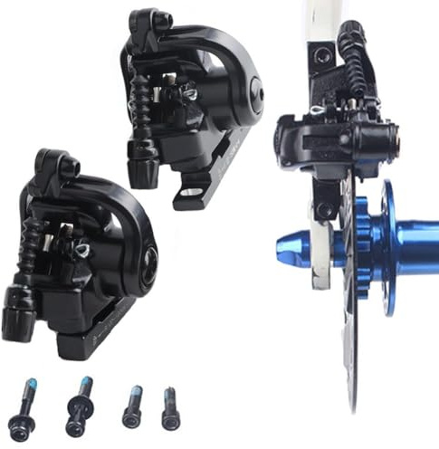 URPIZY Mechanische Scheibenbremse für Rennräder, Flat-Mount-Bremssattel