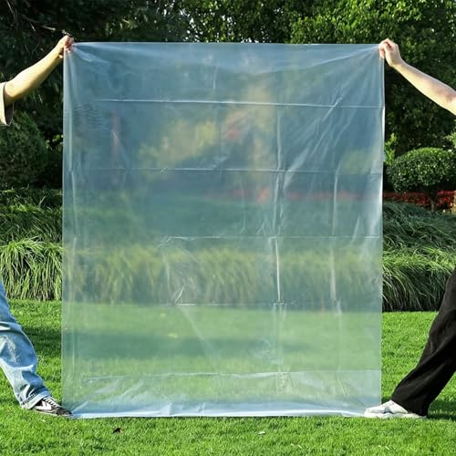 GESDYO 5PCS Extra Large Clear Plastic Storage Bags 150x150cm Heavy Duty Waterproof Jumbo Suitcase Bags for Clothes, Furniture, Luggage, Quilts, Chairs, Bike & Big Plush Toy Storage