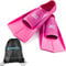 Aqua Speed Fusion Lunghe Pinne da Nuoto per Adulti e Bambini + ULTRAPOWER #Swim | Pinne da Allenamento | Rosa/Rosa chiaro/03 | Taglia: 37/38