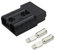 Batterieanschluss 50A 50Amp 600V Batterie Stecker for Anderson Style 12v 24v Carvan Charger Battery DC Power Connector Für electric vehicle, UPS communication power supply, electric machine (Schwarz)