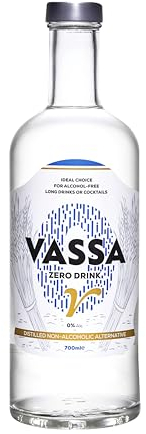 VASSA ZERO vodka analcolica 700 ml, ideale per cocktail analcolici e long drink, alternativa analcolica alla vodka tradizionale, ingredienti naturali al 100%.