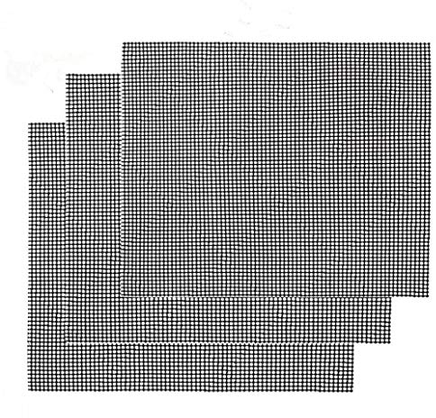Weimoli Grille Barbecue Tapis de Cuisson Antiadhésif 3 Pièces - Feuille de Cuisson Réutilisable Résistante à la Chaleur de Gril, pour Le Barbecue D'intérieur et Extérieur