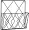 Apofly Wall Mounted Magazine Rack-Wand Zeitungsständer hängend Magazinhalter Zeitung Speicher-Organisator Metalldraht-Dateien Regal Dekoration Schwarz