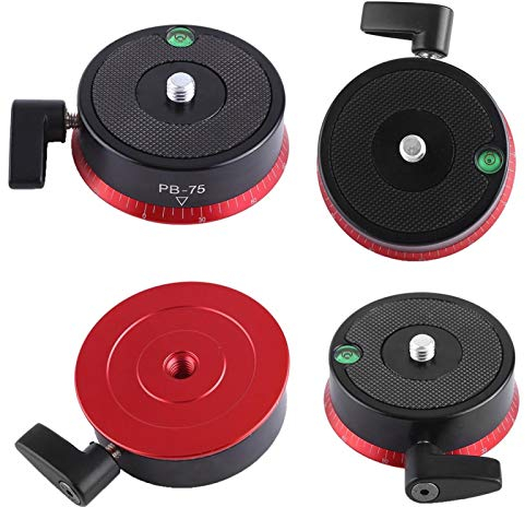 Panorama-Kugelkopf, Kamera-Panorama-Schwenkfuß Panoramakopf Praktische Aluminiumlegierung Robuster Profi für die meisten DSLR-Kameras