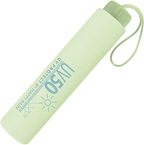 Happy Rain Paraguas de bolsillo UV50 UV Protect Super Mini, Kiwi, 95 cm, Color liso