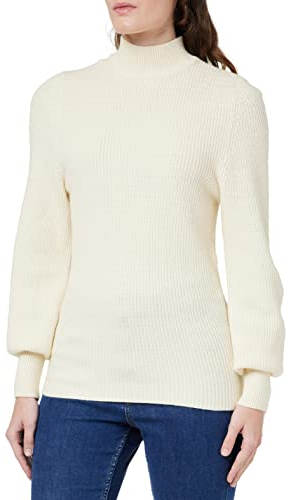 ONLY Women's ONLLESLY L/S Ballon EX KNT Pullover Sweater, Whitecap Gray, XL