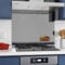 Home Supplies 6mm Grey Tempered Glass Mirror Splashback for Kitchen, Toughened Glass Mirror Heat Resistant Splashbacks for Cookers (60X70)