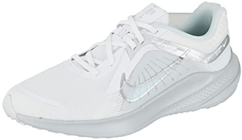 NIKE Damen Quest 5 Sneaker, Weiß/Metallic Silver-Pure Platinum, 38 EU