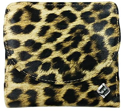 Geldbeutel Damen klein, Reise Geldbörse, viele Fächer, Leopard Look, RFID Blocker, Münzfach groß | Wiener Schachtel, Portemonnaie Portmonee Damengeldbörse Damenportemonnaie Damengeldbeutel Geldtasche