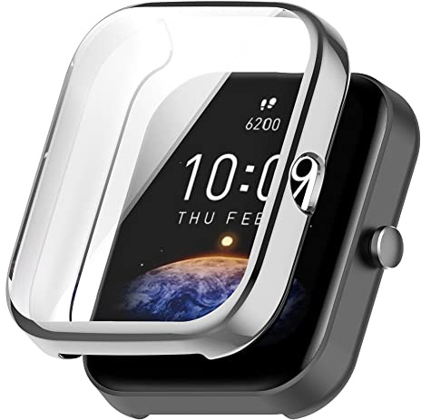 Tyogeephy Full Cover Custodia Compatibile con Amazfit Bip 3/Bip 3 pro, Flessibile TPU Ultra Sottile Protezione Completa Antiurto Custodia Protettiva Protettiva per Amazfit Bip 3/Bip 3 pro