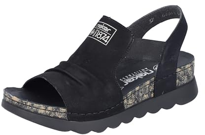 Rieker Damen Sandalette in schwarz