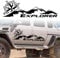 Berg Autoaufkleber Universal Auto Kompass Motorhaube Dekoration Aufkleber Vinyl Wasserdicht Dekoration Aufkleber für SUV Geländewagen Wohnmobil Karosserie Seitentür Kofferraum,Links (100 x 29.5 cm)