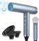 slopehill Haartrockner mit einzigartigem bürstenlosem Motor | Intelligente Fehlerdiagnose | Innovativer Mikrofilter | Oxy Active Technology | LED-Anzeige | 268g Superleicht, 2000W (Blau)