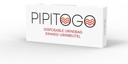 Schauch 4er Pack PipiToGo Einweg-Urinbeutel Camping Outdoor Notfall Toilette Stau Lange Autofahrten Frauen Männer Kinder Feuchttuch Einweg-Handschuh…