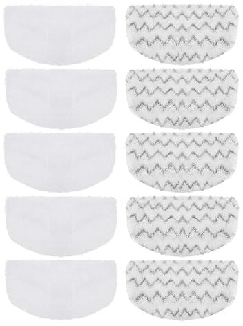 10 PACK Steam Mop Replacement Pads Compatible with Bissell Powerfresh Steam Mop 1940 1806 1544 2075 2685A 2181 2814 Series, Model 1940A 1940W 19405 2075A 2685A 5938, Microfiber Washable, Reusable