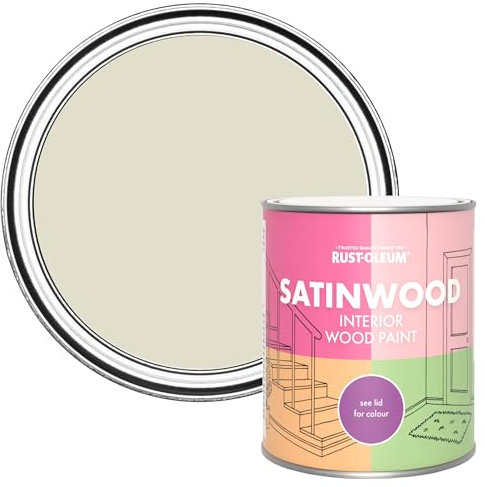 Rust-Oleum Beige Satinwood Interior Wood Paint - Relaxed Oats 750ml