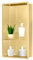 sunrik Nicho de Ducha,Estante de Ducha Empotrado de Acero Inoxidable,Nicho de Pared de Ducha Empotrable en Azulejos，Estantes de Baño Nicho de Doble Capa 60x30x10cm（40/20cm）,Dorado