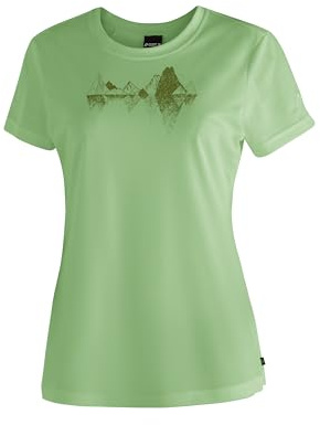 Maier Sports Tilia Pique W, Damen T-Shirt, Funktionsshirt mit Rundhals | Für Wandern und Freizeit, Dryprotec Technologie für schnelles Trocknen, Atmungsaktiv, Perfekt für den Sommer