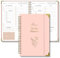 Cucoller Tagesplaner undatiert, Notizbuch mit To Do Liste Aufgabenliste Terminplaner Spiralblock 120 Seiten/60 Blatt Notizblöcke Hard Cover Tagesplanung für Büro Schule Organizer (Heißes Rosa)